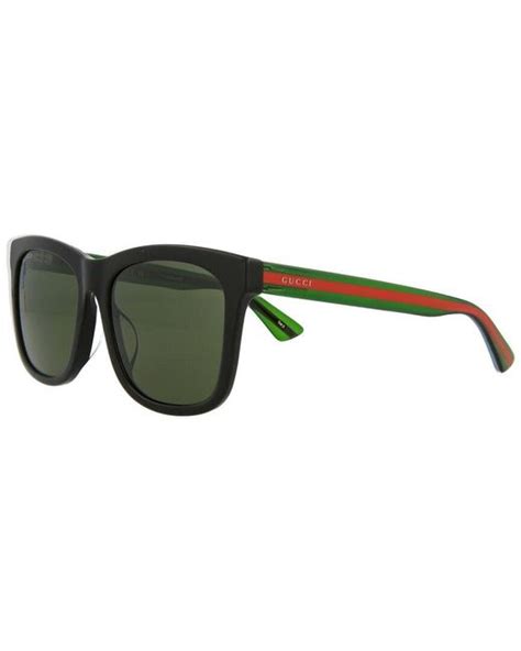 Gucci GG0057SKN 56mm Sunglasses in Green for Men 